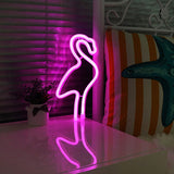 Powered Flamingo Shaped Neon Lamp