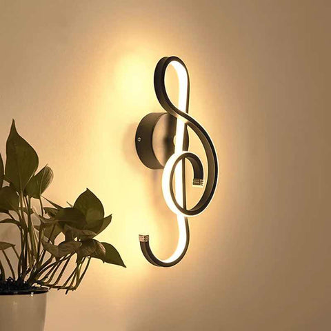 Music Note LED Wall Lamp