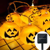 Solar Powered Pumpkin Led Decoration Light