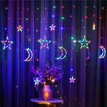 Romantic Holiday Lights Star Moon Led